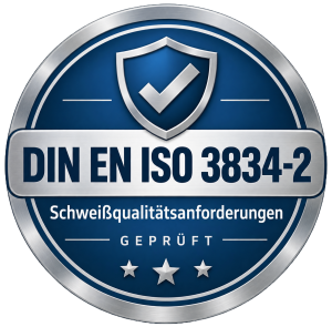 momac ist nach DIN ISO 3834-2 zertifiziert momac ist nach DIN ISO 3834-2 zertifiziert